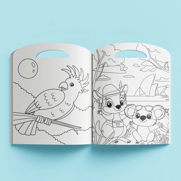 Aussie Animals Colouring Book