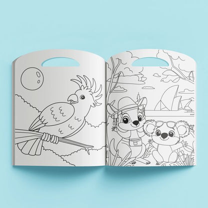 Aussie Animals Colouring Book