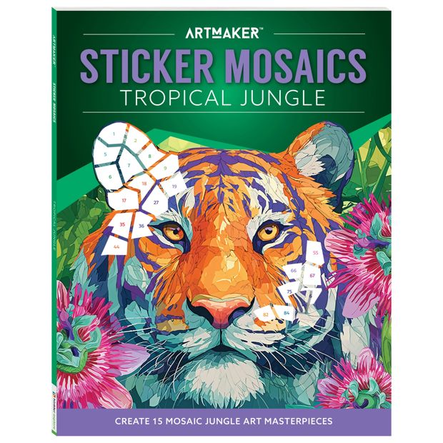 Art Maker Sticker Mosaics Tropical Jungle - Book
