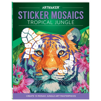 Art Maker Sticker Mosaics Tropical Jungle - Book