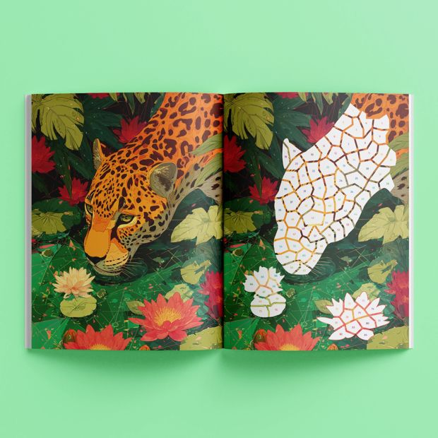 Art Maker Sticker Mosaics Tropical Jungle - Book