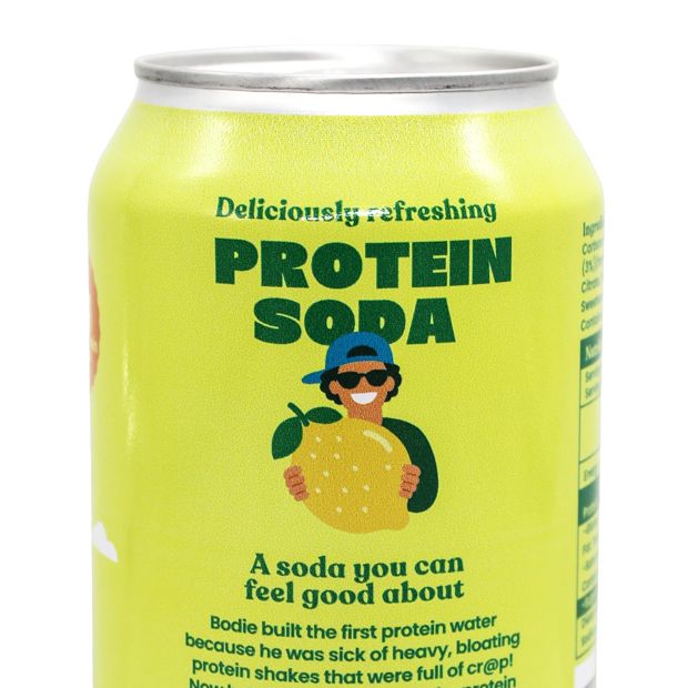Bodiez Protein Soda Lemon Squash Flavour Drink 375ml