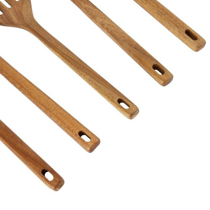 Anko 5 Piece Acacia Wood Utensil Set