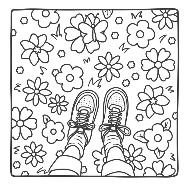Cosy Girlhood Cute POV-Style Colouring Book by Amelia Green - Book