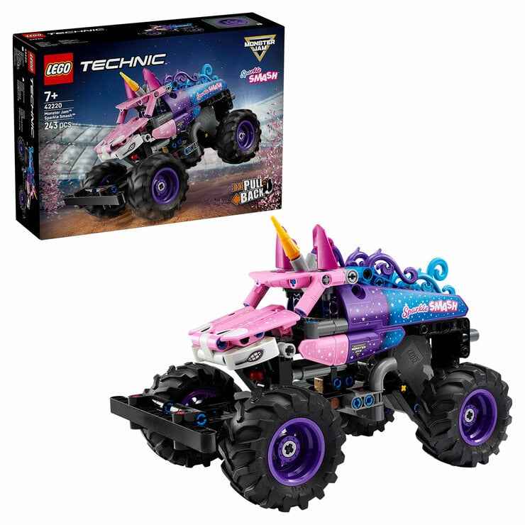 Pull-Back Monster Truck Building Toy