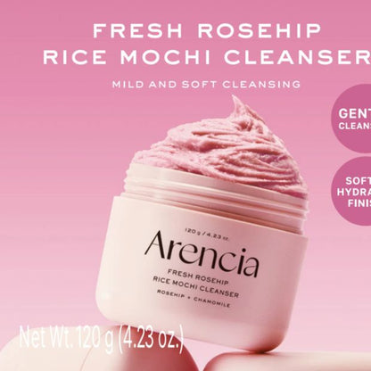 Arencia Fresh Rosehip Rice Mochi Cleanser 120g