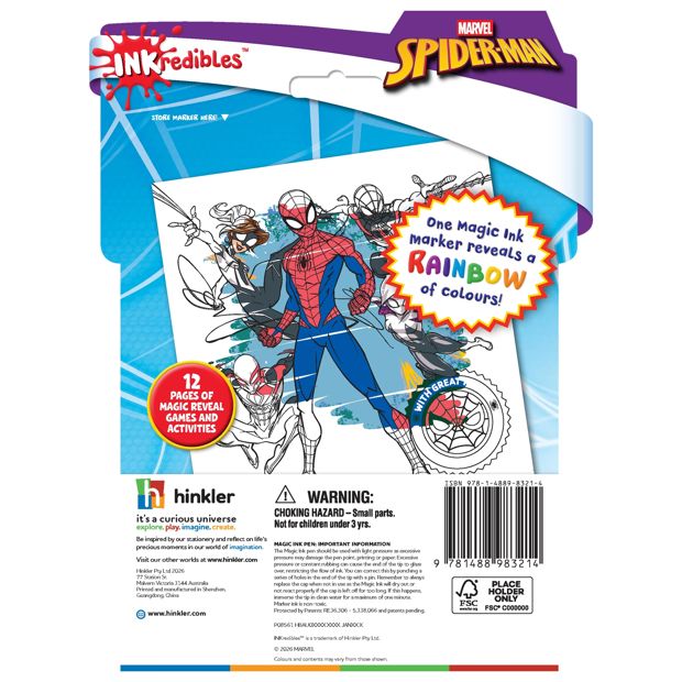 INKredibles Marvel Spider-Man Magic Ink Pictures! - Book