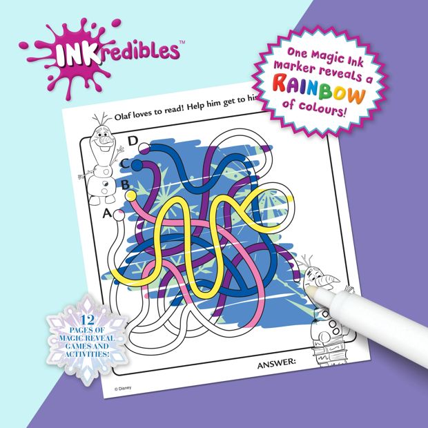 INKredibles Disney Frozen Magic Ink Pictures! - Book