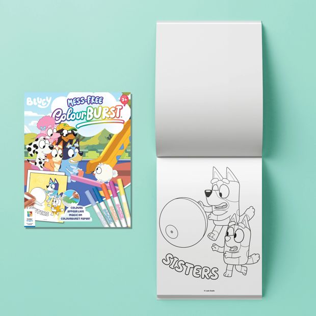 INKredibles Bluey Mess-Free ColourBurst Activity Kit - Book