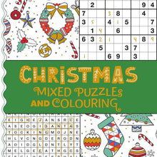 Christmas: Mixed Puzzles and Colouring - Book