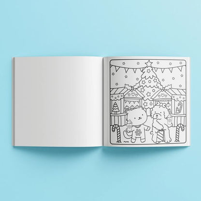 Sunny Vibes: Cosy Christmas Cute and Bold Colouring Book