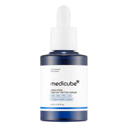 Medicube Zero Pore One Day Peptide Serum 30ml - AHA, BHA, PHA and LHA