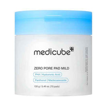 Medicube 70 Piece Zero PoreÂ Pad Mild 155g -Â PHA,Â Hyaluronic Acid,Â Madecassoside and Panthenol