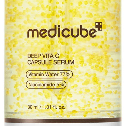 Medicube Deep Vita C Capsule Serum 30ml - Vitamin Water 77% and Niacinamide 5%