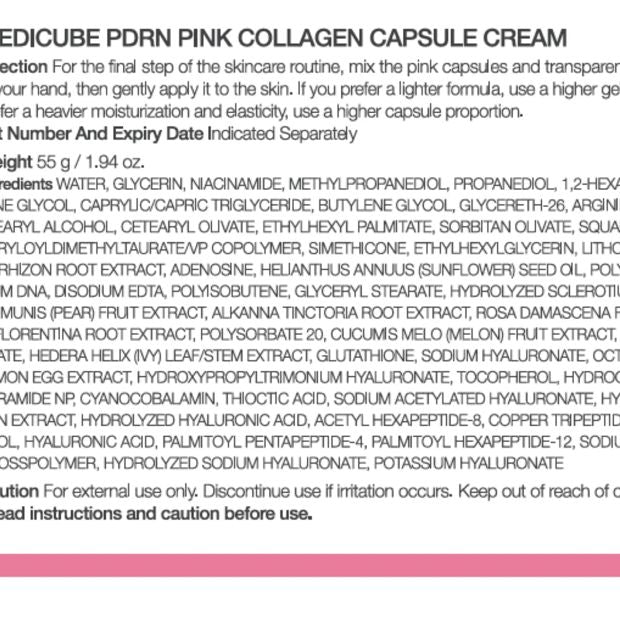 Medicube PDRN Pink Collagen Capsule Cream 55g