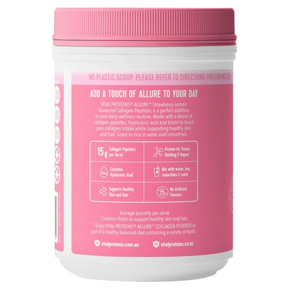 Vital Proteins Allure Collagen Powder 271g - Strawberry-Lemon Flavour