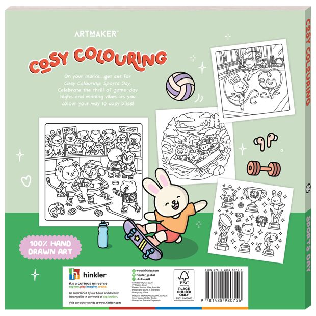 Cosy Colouring Sports Day - Book