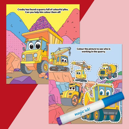 INKredibles Diggers & Dumpers Mess Free Magic Ink Pictures - Book