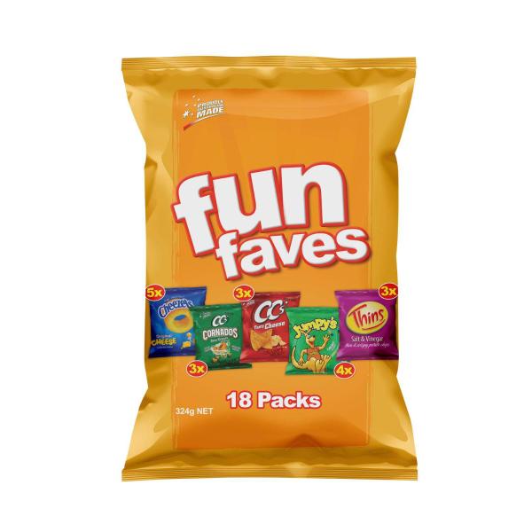 Variety Chips Multipack Lunch Box School Snacks 18 Pack