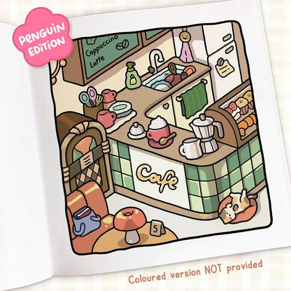 Cozy Cafe: Cute and Comfy Colouring Book by Coco Wyo - Book