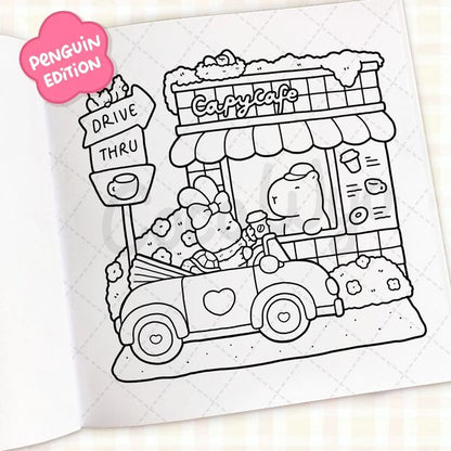 Cozy Cafe: Cute and Comfy Colouring Book by Coco Wyo - Book