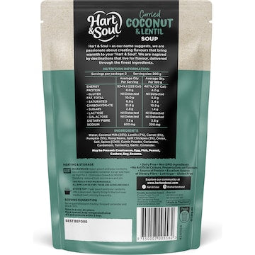 Hart & Soul Coconut & Lentil Soup 400g