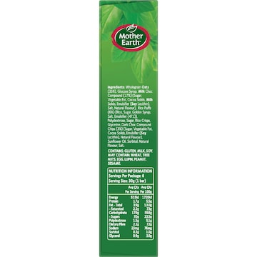 Mother Earth Chewy Muesli Bars Choc Chip 180g