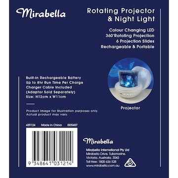 Mirabella Rotating Projector & Night Light each