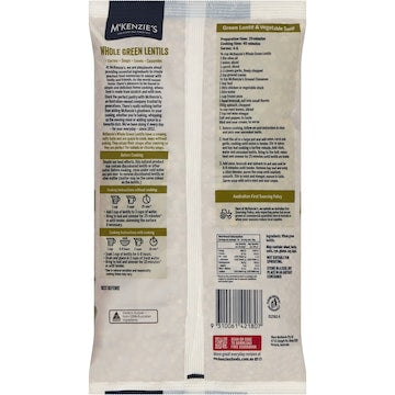 McKenzie's Green Lentil Whole 1kg