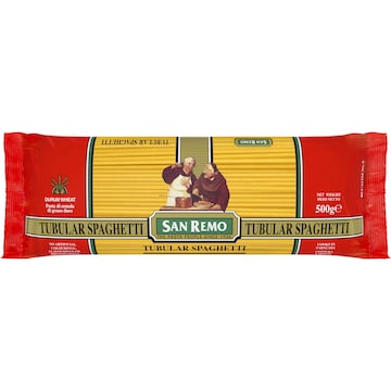 San Remo Spaghetti Tube Pasta No 6 500g
