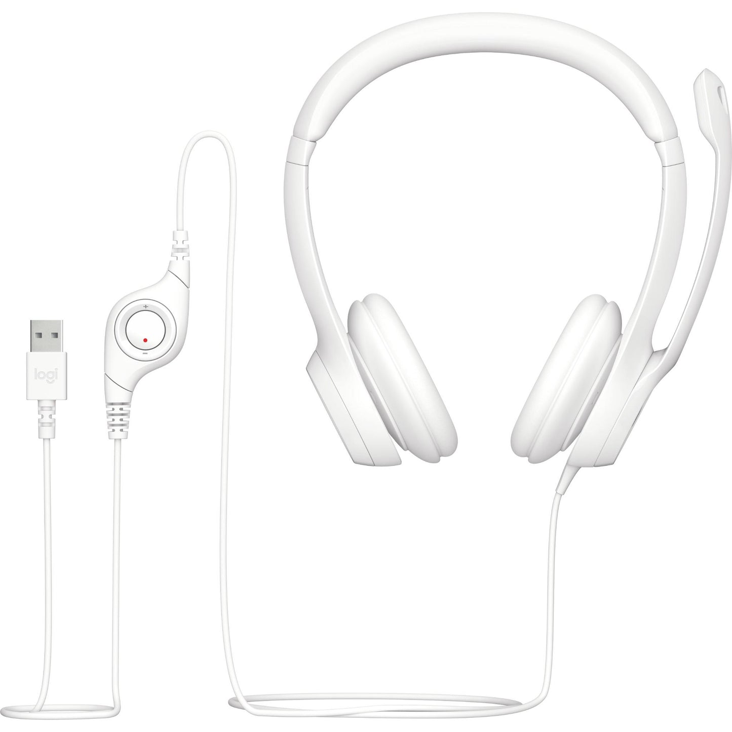 Logitech H390 USB Computer Headset (Off White)