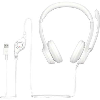 Logitech H390 USB Computer Headset (Off White)