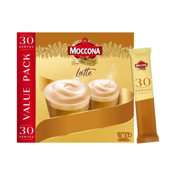 MOCCONA CAFE CLASSICS LATTE SACHETS 30 PACK