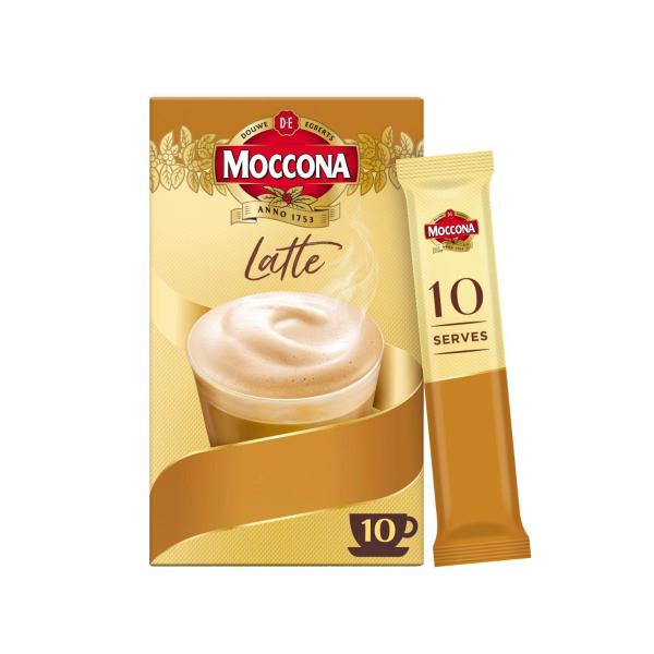 MOCCONA CAFE CLASSICS LATTE SACHETS 10 PACK