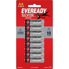 Eveready Silver AA Alkaline Batteries 8 pack