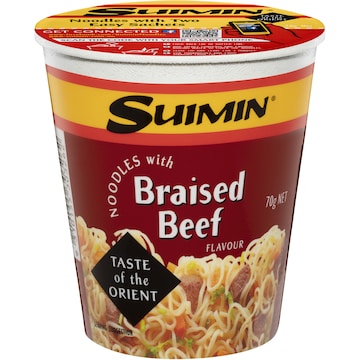 Suimin Brasied Beef Noodle Cup 70g
