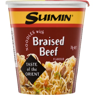 Suimin Brasied Beef Noodle Cup 70g