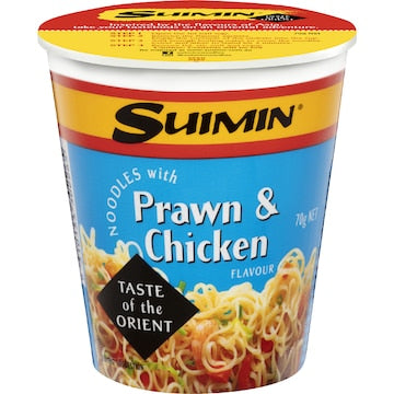 Suimin Chicken & Prawn Noodle Cup 70g