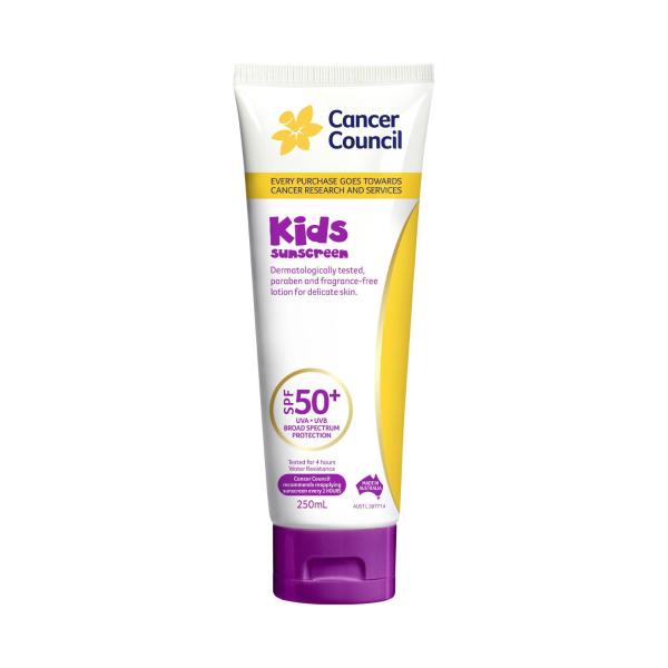 CANCER COUNCIL KIDS SPF50+ SUNSCREEN 250ML