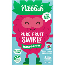 Nibblish Pure Fruit Swirls Raspberry 100g