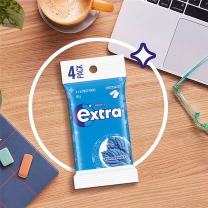 Extra Peppermint Sugar Free Chewing Gum Multipack 4x14g