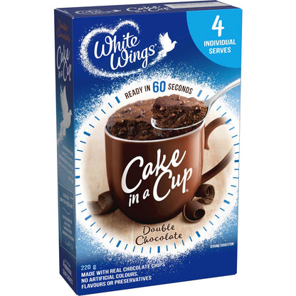 White Wings Cake In a Cup Double Chocolate 220g