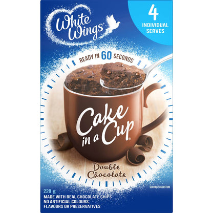 White Wings Cake In a Cup Double Chocolate 220g