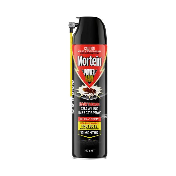 MORTEIN POWERGARD EASY REACH CRAWLING INSECT SURFACE SPRAY 350G