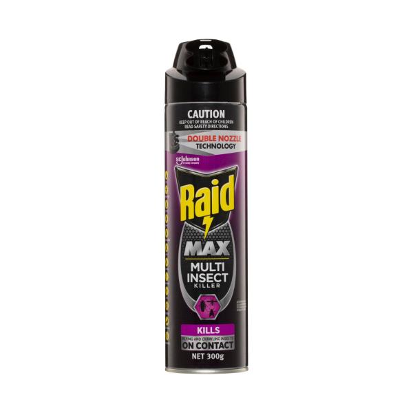 RAID MAX PEST MULTI INSECT KILLER SPRING MEADOW 300G