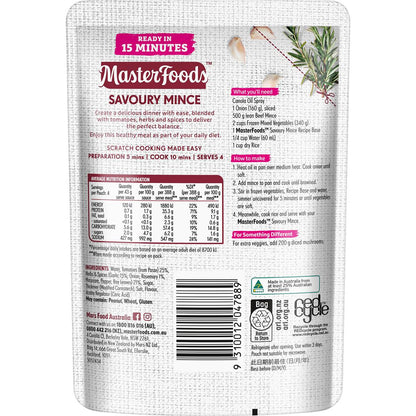 MasterFoods Savoury Mince Recipe Base 175g