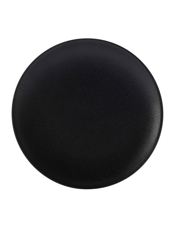 Caviar Coupe Plate 15cm in Black