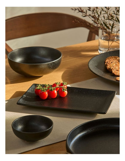 Caviar Rectangle Platter 27.5x16cm in Black