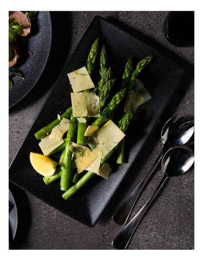 Caviar Rectangle Platter 34.5x19.5cm in Black