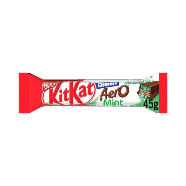 KITKAT CHUNKY AERO MINT MILK CHOCOLATE BAR 45G